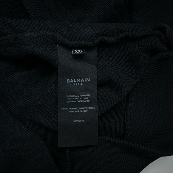 Balmain Foil Sweatshirt ‘Noir/Argent’ - Picture 6 of 16